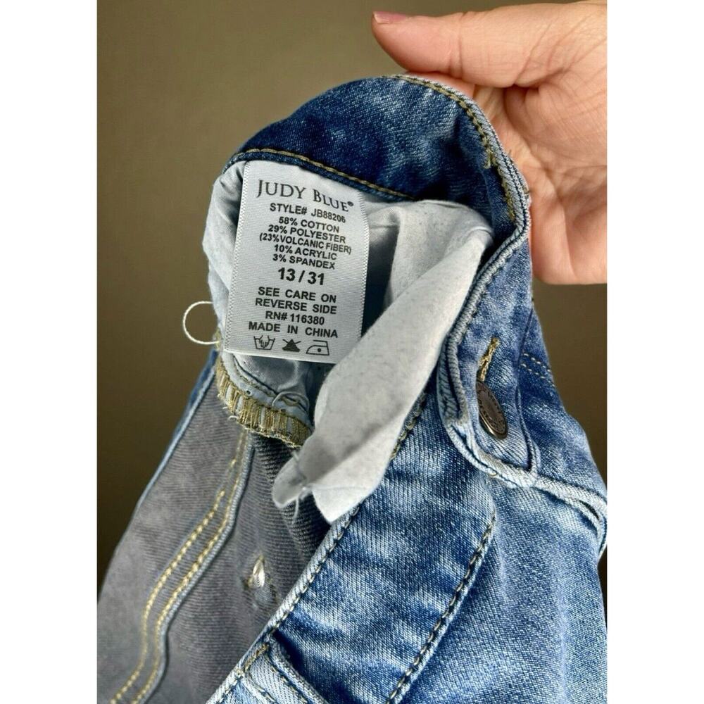 Judy Blue Jeans Skinny Fit Medium Wash Size 13/31 High Rise Stretch 88206